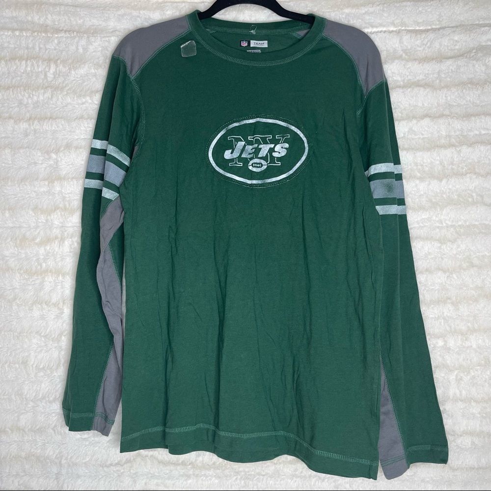 ✨New York JETS NFL Team Apparel Long Sleeve Shirt Womens Size Medium NWOT